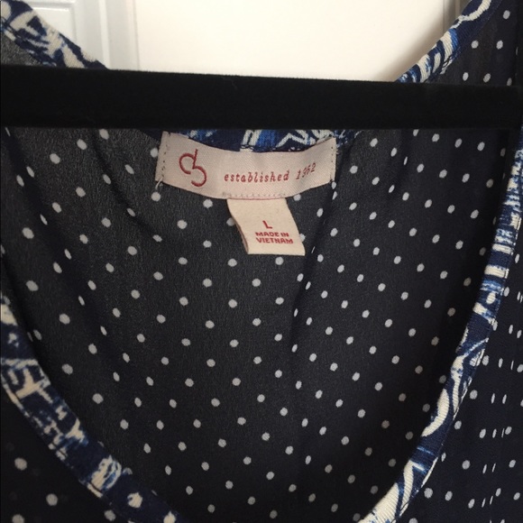 Dress Barn mixed media tank - Picture 2 of 4